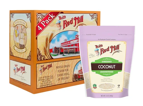 Bob's Red Mill Coco rallado sin azúcar, bolsa de 12 onzas