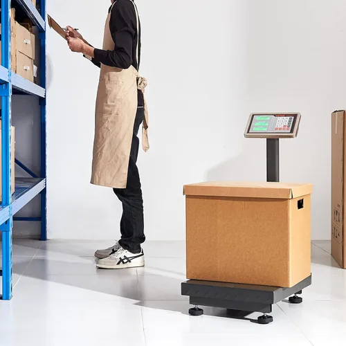 Miniatura 8 de VEVOR Báscula de plataforma digital para computación, carga de 660 libras, báscula de piso de computación de precisión de 0.1 libras con LB/kg