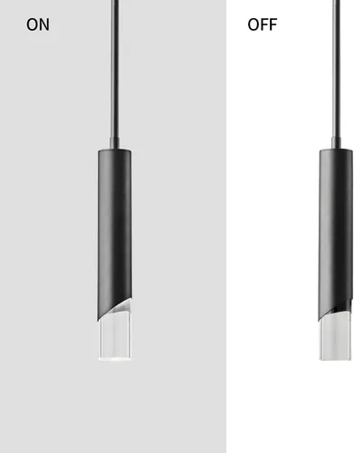 Miniatura 2 de Luces colgantes modernas en la cocina, mini lámpara colgante negra para dormitorio, mesita de noche, candelabro pequeño, lámpara colgante de techo