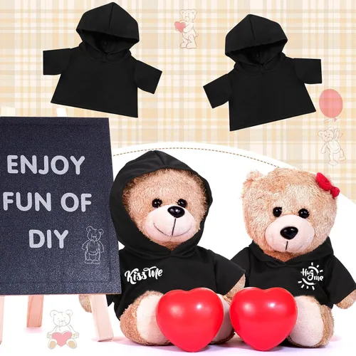 Miniatura 3 de 6 piezas de ropa de oso de peluche, camiseta de sublimación de oso de peluche, camisetas clásicas de oso de peluche, camisetas con capucha de 14 a
