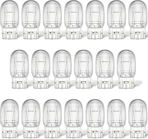 Miniatura 8 de Meonum 10 piezas Bombilla 7443, T20 1891 7443LL Bombilla de luz de freno para circulación diurna (DRL), W21/5W Bombilla de repuesto para luz