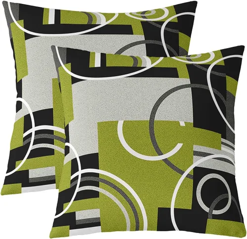 Miniatura 16 de Juego de 2 fundas de almohada de panal de abeja de 16 x 16 pulgadas, fundas de cojín geométricas hexagonales, fundas de almohada de colmena