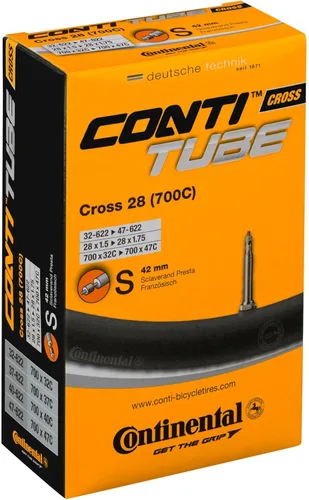 Miniatura 2 de Continental Cross 28" 700x32-47c Tubos interiores - Válvula Presta de 1.654 in (paquete de 2 tubos)