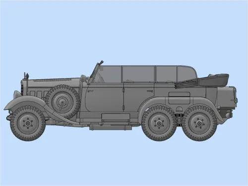 Miniatura 4 de ICM Modelos G4 1939 Producción Coche alemán con kit de construcción de pasajeros