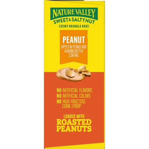 Miniatura 7 de Nature Valley Barras de granola de nueces dulces y saladas, maní, 15 barras, 18 onzas