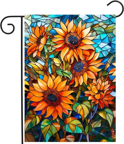Miniatura 61 de Bandera de Jardín Memorial Mariposa Monarca Decoración Banderas de Girasol para Cementerio Bandera de Tumba Aquellos que Amamos No se Van, Vuelan