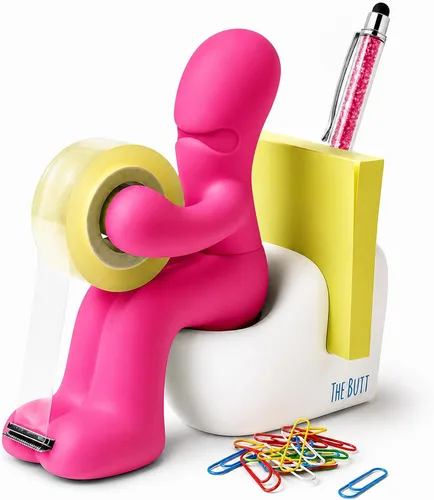 Miniatura 11 de Dispensador de cinta adhesiva The Butt – Regalos divertidos para hombres – Cosas raras, accesorios de escritorio para hombres – Novedad y divertidos