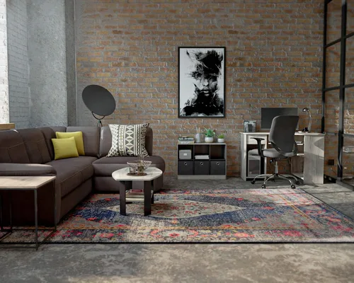 Miniatura 2 de Furinno Organizador Básico de Estantería de Almacenamiento de Cubos 3x2 con Contenedores, Roble Francés Gris/Negro