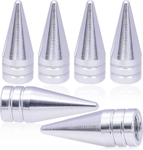 Miniatura 39 de 4 piezas de tapas de válvula de rueda con forma de punta, válvula de rueda de aleación de aluminio con punta, universal para automóviles, SUV
