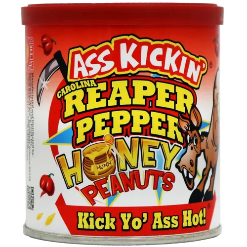 Cacahuetes picantes tostados – 4.25 oz – El mejor regalo gourmet picante – Pruébalo si te atreves (Carolina Reaper)