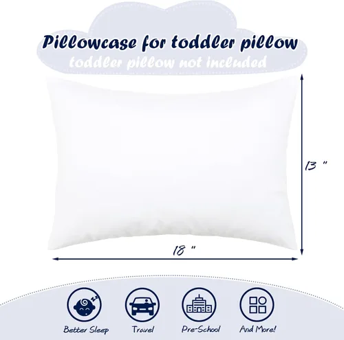 Miniatura 87 de UOMNY - Juego de 2 fundas de almohada para niños, 100 % algodón, funda de almohada, para almohadas de 5.1 x 7.1 pulgadas Búho