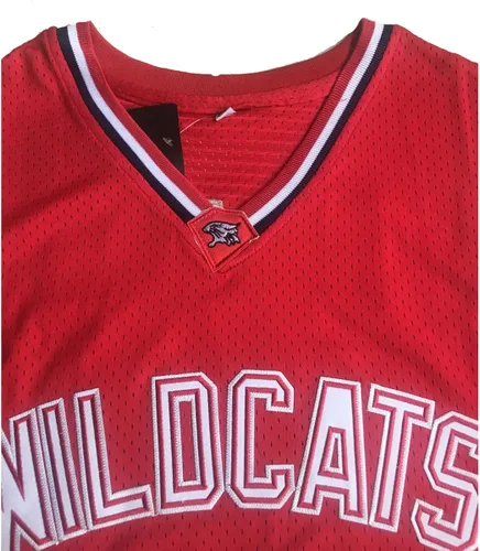Miniatura 4 de Camiseta de baloncesto de Troy Bolton #14 Wildcats High School Basketball Jersey cosido rojo, camisetas de película Hip Hop