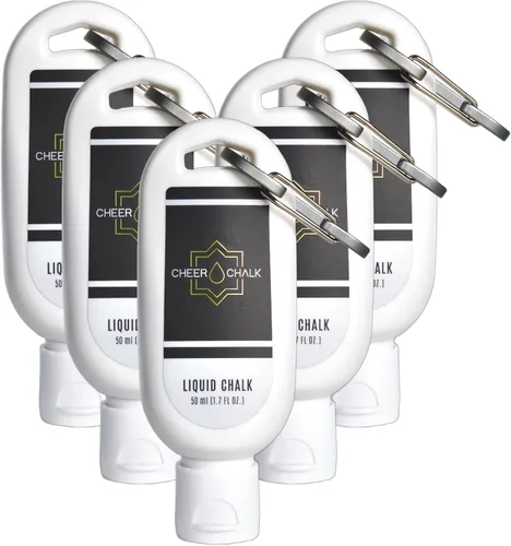 Miniatura 8 de Tiza líquida para porristas de élite, tiza para retraso en el crecimiento, tiza para gimnasia, botella de 1.7 fl oz con mosquetón, 50 prácticas por