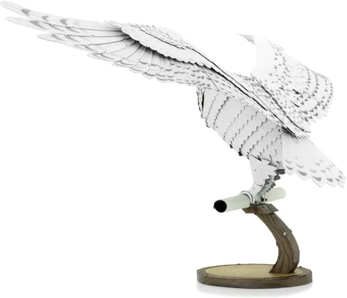 Miniatura 6 de Fascinations Metal Earth Premium Series Harry Potter Hedwig 3D Kit de modelo de metal con pinzas
