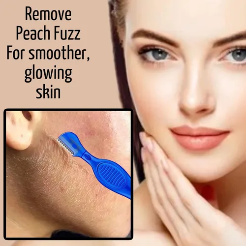 Miniatura 5 de ALAZCO Afeitadora de precisión para cejas, herramienta de dermaplaning exfoliante facial, piel de melocotón, retoque de cejas, moldeador de labios