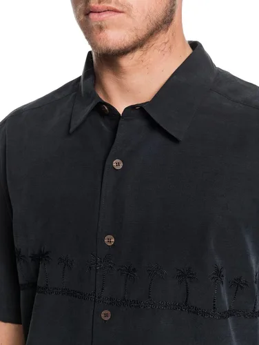 Miniatura 5 de Quiksilver Men's Tahiti Palms 4 Button Up Floral Collared Shirt