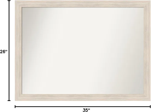 Miniatura 458 de Amanti Art Espejo personalizado, espejo estrecho de baño de oro blanco, espejo de pared o espejo de tocador de baño sobre el fregadero
