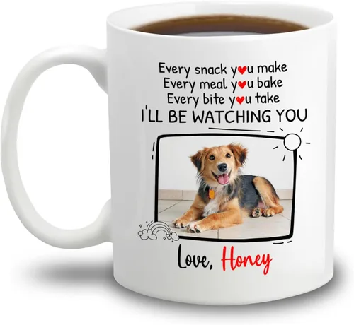 Miniatura 24 de Taza de café con nombre personalizado "Best Dog Mom Ever", regalo para mamá, mamá, madre, amante de los perros, taza de cerámica blanca Taza blanca