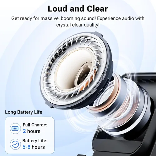 Miniatura 4 de Altavoz de inducción con soporte para teléfono 5 en 1 Audio inalámbrico de inducción Bluetooth para iPhone Android Altavoz con amplificador con luz