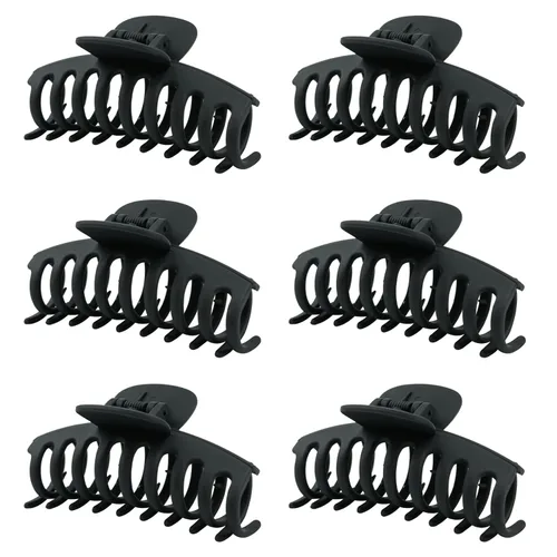 Pinzas medianas para cabello fino y grueso medio, pinzas de sujeción fuerte para cabello fino, pinzas antideslizantes para mujeres y niñas, clips de