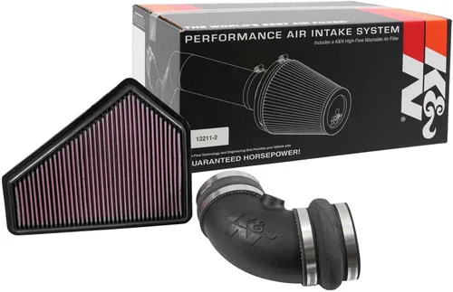 Kit de admisión de aire frío K&N: Alto rendimiento, aumenta la potencia hasta 20.1HP / 26.1TQ: Legal en los 50 estados: Compatible con CADILLAC