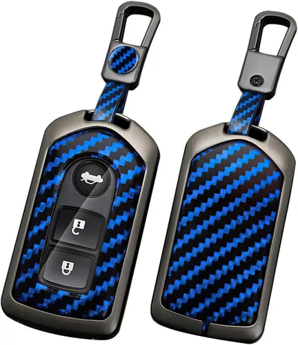 Miniatura 11 de ontto Soporte para llave de automóvil compatible con Toyota Camry Corolla Vios Reiz Highlander Crown Prado Yaris Key Fob Smart Remote Car Key Cover