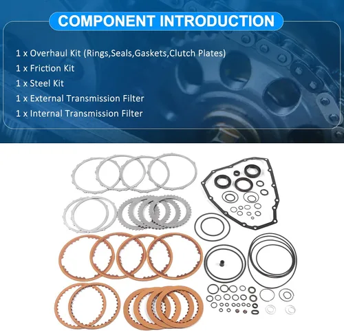 Miniatura 5 de JF015E CVT Kit de reconstrucción maestro de transmisión para Suzuki SX4 Grand Vitara Kizashi 2007-2014 Kit completo de revisión con sellos Juntas