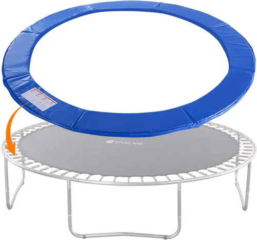 Miniatura 12 de ExacMe Almohadilla de repuesto para trampolín de 16, 15, 14, 13, 12, 10, 8 pies, cubierta de resorte de seguridad impermeable, almohadilla de marco