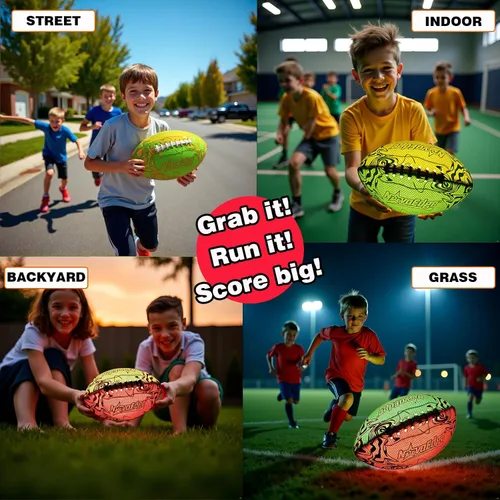 Miniatura 6 de Fútbol de fútbol recargable USB-C con luces LED, fútbol que brilla en la oscuridad, pelota iluminada de doble color de 9.25 pulgadas, regalo Fútbol