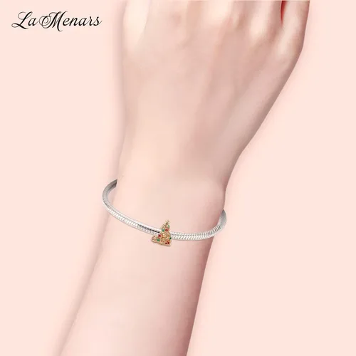Miniatura 2 de La Menars Colgante colgante colgante de árbol de Navidad con diseño de muñeco de nieve y sombrero de Navidad, regalos de cuentas para mujer, pulsera