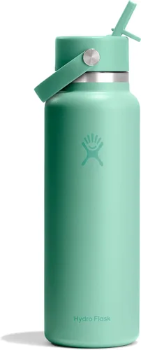 Miniatura 98 de Hydro Flask Botella de agua – Acero inoxidable aislado – Tapa flexible con popote de boca ancha, antiderrames, a prueba de fugas y recargable en 32