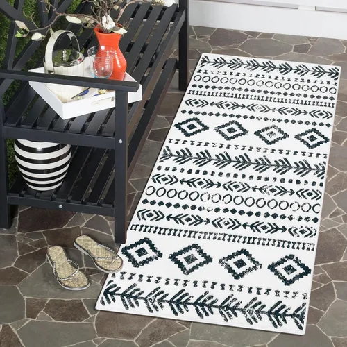 Miniatura 44 de Lahome Alfombra bohemia marroquí para entrada, lavable, de 2 x 3 pies, color gris y blanco, antideslizante, ultra fina, suave, rústica con estampado