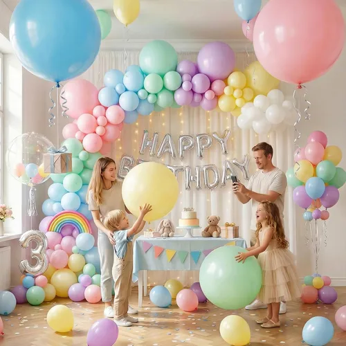 Miniatura 2 de LovesTown 12 globos grandes pastel, globos gigantes de látex de 36 pulgadas para decoración de bodas, fiestas y festivales (paquete de 2)