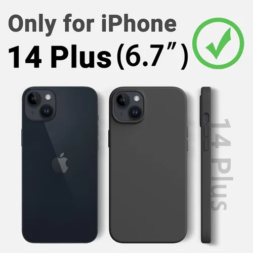 Miniatura 9 de AOTESIER Funda compatible con iPhone 14 Plus, cuerpo completo silicona de grado alimenticio resistente al desgaste, protección anticaídas con forro