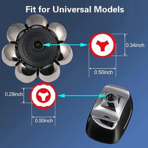 Miniatura 2 de 8 cuchillas de repuesto para afeitadoras eléctricas para hombres calvos, compatibles con húmedo y seco, resistente al agua (8D plateado)