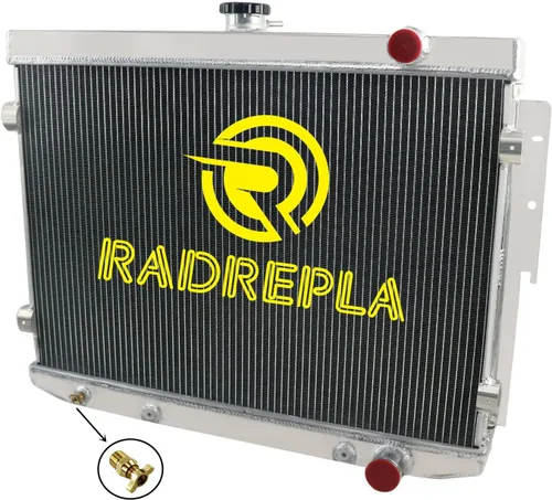 Radiador para 74 Dodge Coronet/Monaco 73-74 Dodge Charger y 74-75 Chrysler Newport y 74 Plymouth Satellite, 4 filas todos los radiadores de aluminio