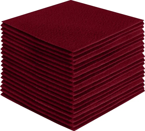 Miniatura 46 de FabricLA Hojas de fieltro acrílico para manualidades, cuadrados de fieltro precortados suaves de 4 x 4 pulgadas (3.9 in x 3.9 in), utiliza hojas