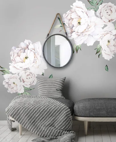 Miniatura 16 de Sticker de pared de flores peonias, de Simple Shapes Rosado(Vintage Pink)