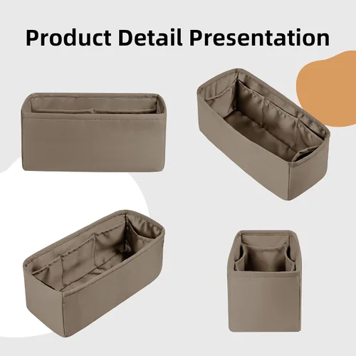 Miniatura 7 de DGAZ Organizador de bolsa, organizador de bolso de seda, organizador de bolsos y organizador de bolsas Simplicity, se adapta a Kelly mini Imini