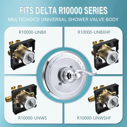 Miniatura 4 de Repuesto de ajuste de válvula de equilibrio de presión para Delta BT14096 Windemere 14 Series, cromo