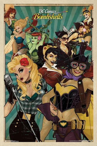 Miniatura 5 de Trends International DC Comics Bombshells - Póster de pared (22.375 x 34 pulgadas)