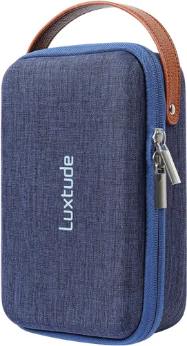 Miniatura 13 de Luxtude Tech - Funda organizadora de viaje, organizador de electrónica portátil, funda rígida con cremallera para cables de carga, cargadores