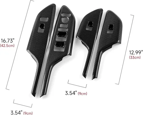 Miniatura 7 de Calcomanías para cubierta de panel de control de elevación de ventana de automóvil para Honda Civic 2016-2021, accesorios de 10ª
