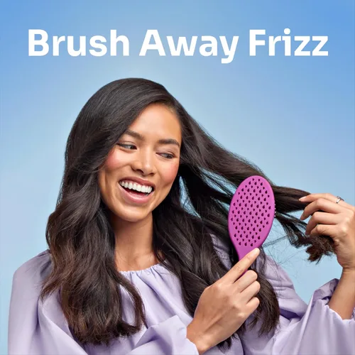 Miniatura 8 de Wet Brush Cepillo desenredante sin encrespamiento con tecnología iónica, negro, proporciona control de encrespamiento, reduce la estática y suaviza