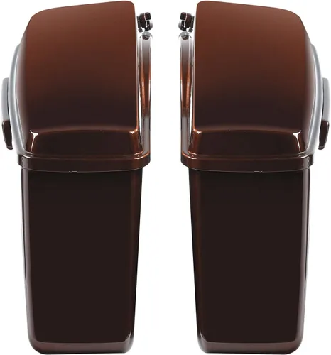 Miniatura 2 de TCMT Auburn Sunglo/Agujero Negro Con Rich Bourbon Duro Alforjas Para Harley Touring Street Electra Glide Ultra Limited 2014-2023
