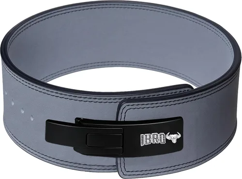 Miniatura 19 de IBRO Cinturón de palanca para levantamiento de pesas – Cinturón de 8 mm, 10 mm o 13 mm de potencia extrema y resistencia en cuero genuino - Para