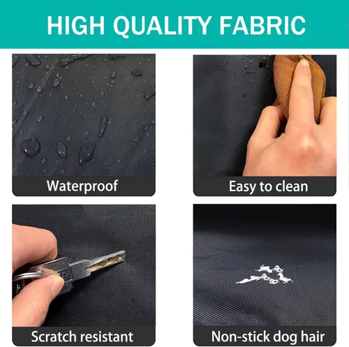 Miniatura 4 de Funda para Cama de Perro, Impermeable de Plástico Resistente DIY Funda para Cama de Mascotas, Antiadherente al Pelo Fácil de Limpiar Fundas