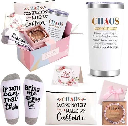 Chaos Coordinator Regalos para mujeres, jefas, compañeros de trabajo, agradecimiento a los empleados, despedida, Navidad, regalos de cumpleaños,