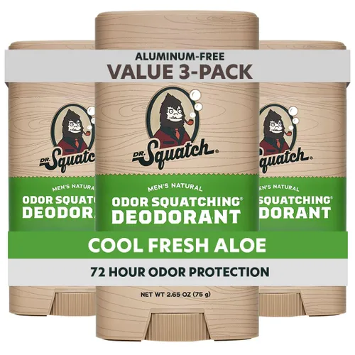 Miniatura 17 de Dr. Squatch Desodorante natural para hombres, sin olor, sin aluminio, alquitrán de pino (2.65 onzas, paquete de 3)