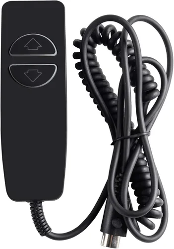 Miniatura 6 de Control remoto de mano de 2 botones y 5 pines para silla elevadora eléctrica y reclinable eléctrico, auricular remoto de repuesto con 2 botones gris